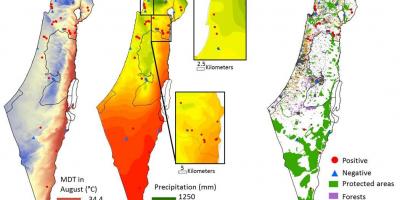 اسرائیل کا نقشہ آب و ہوا