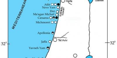 اسرائیل کا نقشہ بندرگاہوں