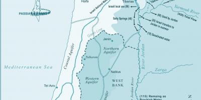 اسرائیل کا نقشہ دریا